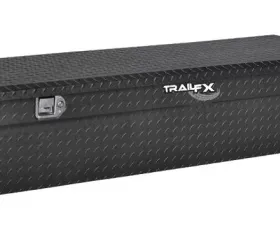 TrailFX Crsovr- LP Sgl Lid Dia Tread Matte Black 16 Gauge Alum 72x19.25x13.5 Inch Height